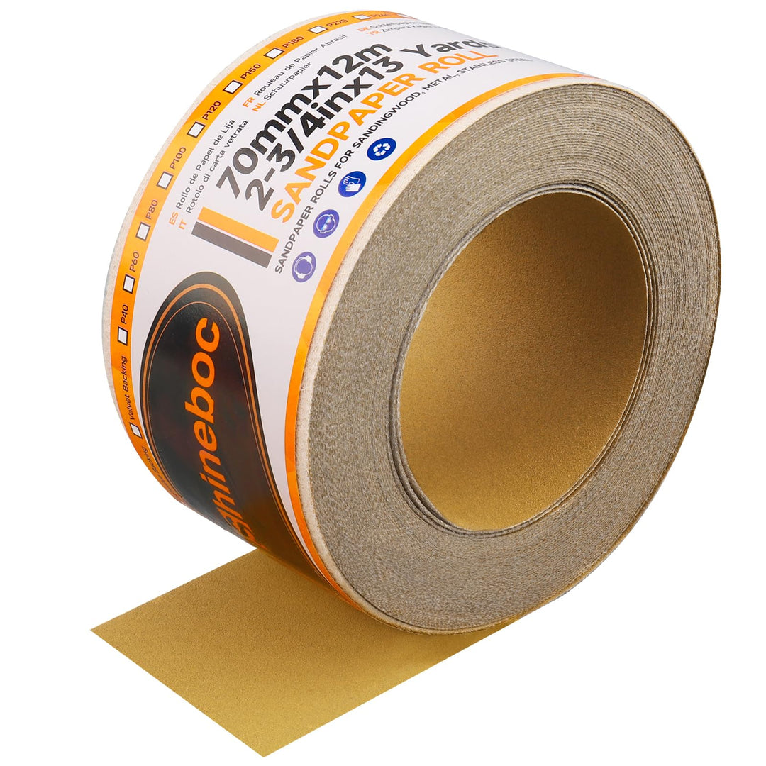 Körnung 120 Netz Schleifpapier Rolle Klett, 70 mm x 12 m, Kollokation mit 70mm Breites Handschleifer