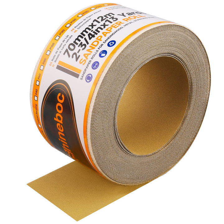 Körnung 120 Netz Schleifpapier Rolle Klett, 70 mm x 12 m, Kollokation mit 70mm Breites Handschleifer