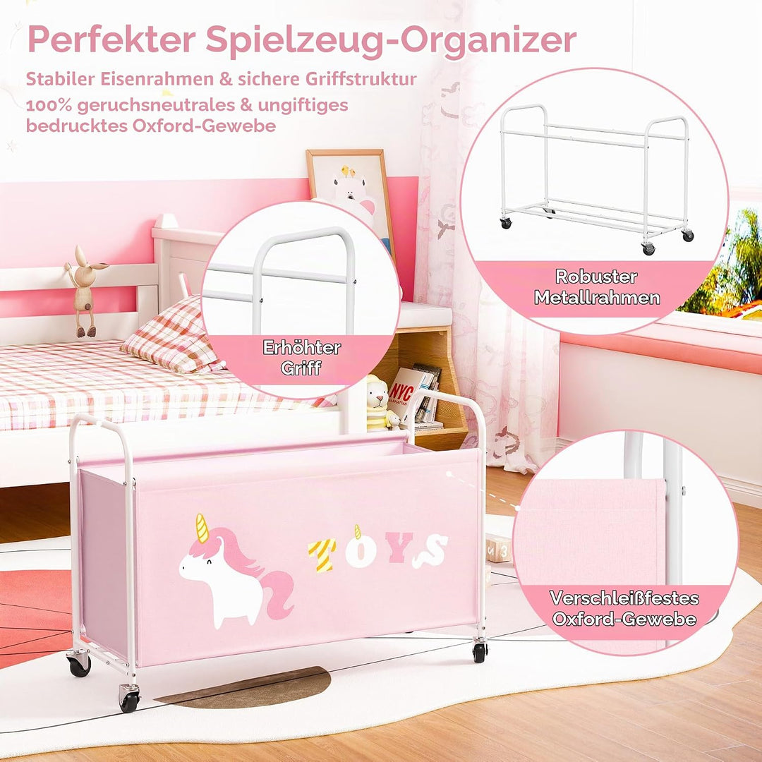 GRANNY SAYS Spielzeugkiste mit Rollen, Extra Gross Aufbewahrungsbox Kinder, Aufbewahrung Kinderzimme