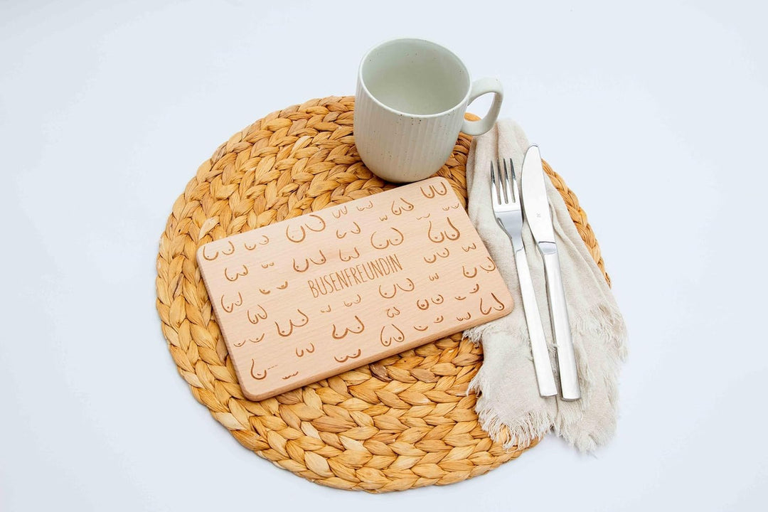 Holz-Brettchen - Busenfreundin/Geschenk für die beste Freundin/Geschenkidee für Freundin