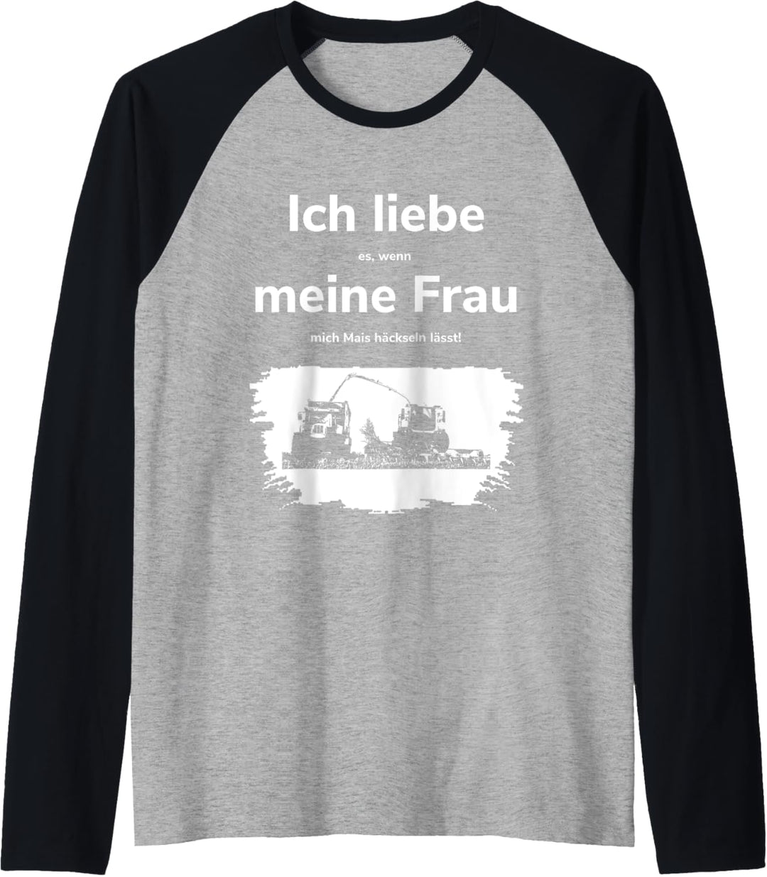 Herren Landwirtschaft Mais-Ernte Silage Mais häckseln Landwirt Raglan