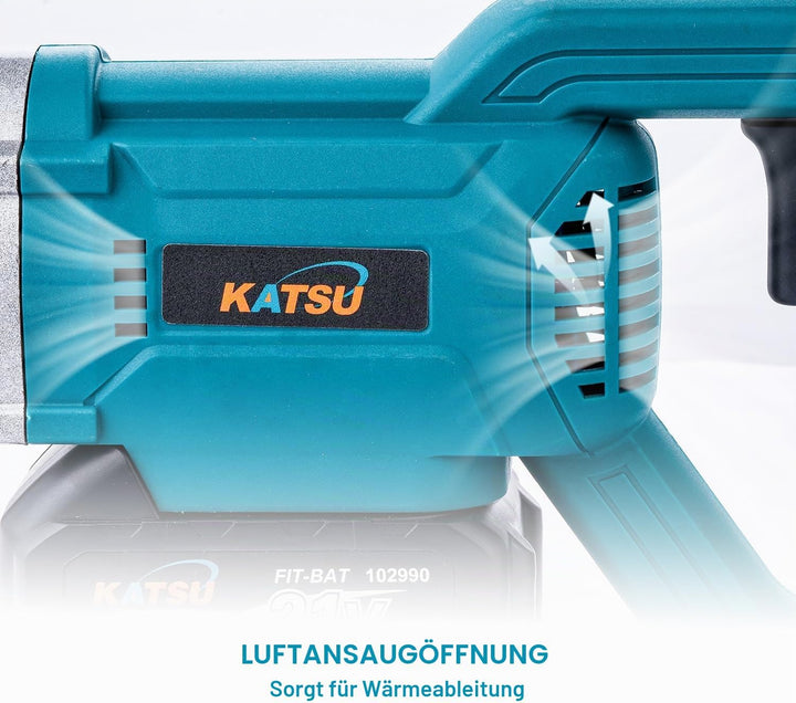 KATSU FIT-BAT 21V Brushless Akku Betonrüttler Betonverdichter Betonwerkzeuge Bürstenloser mit 4,0Ah-