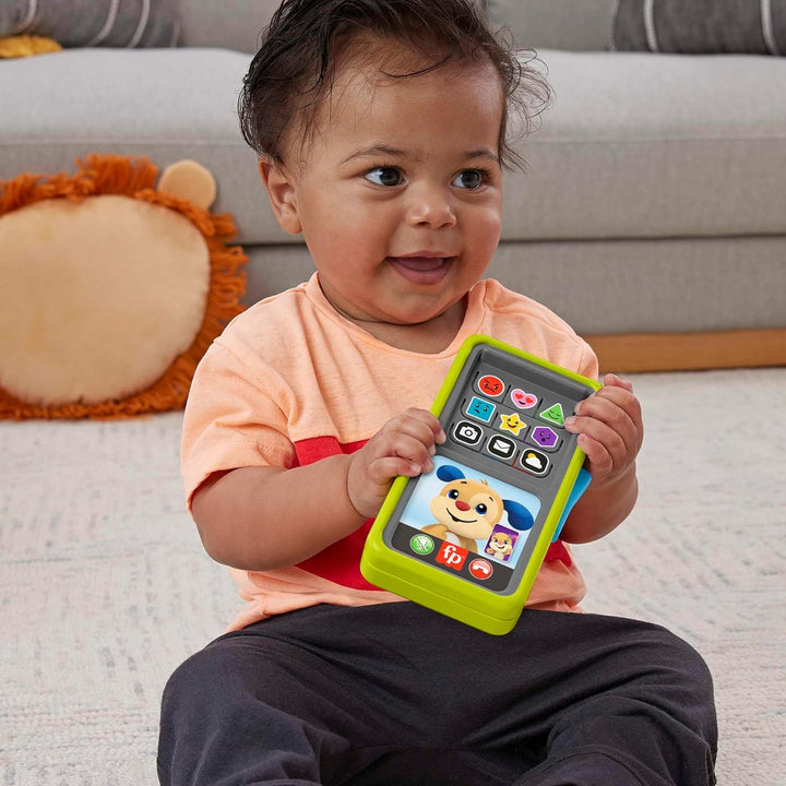 FISHER-PRICE Lernspass 2-in-1 Smartphone, Spielzeugtelefon mit Lichtern und 75+ Liedern, mit Lernspa
