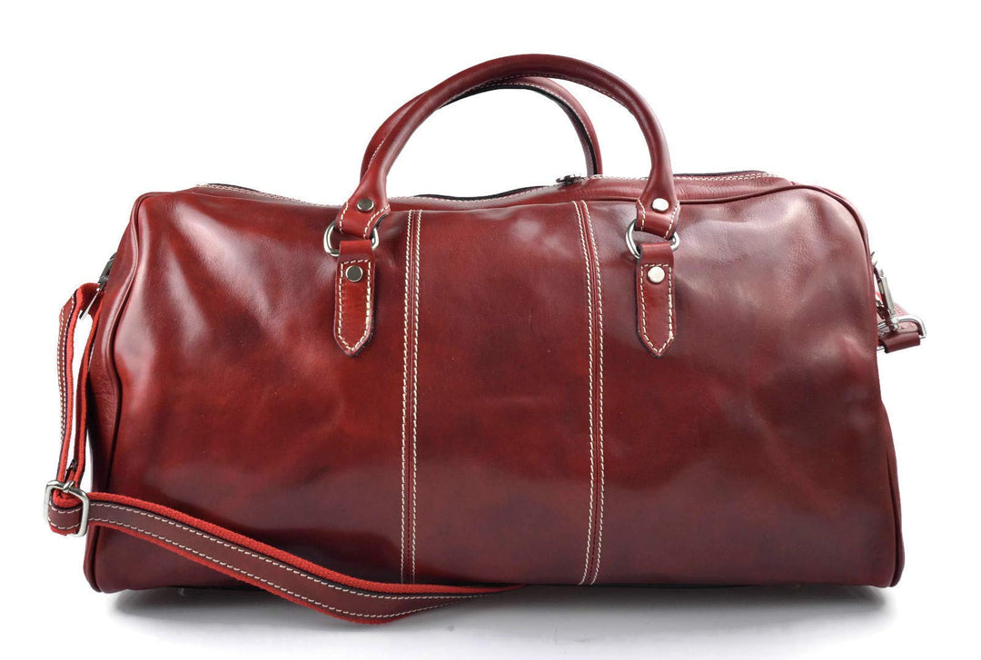 Leder reisetasche manner damen mit griffen schultertasche leder made in Italy weekend tasche reise t