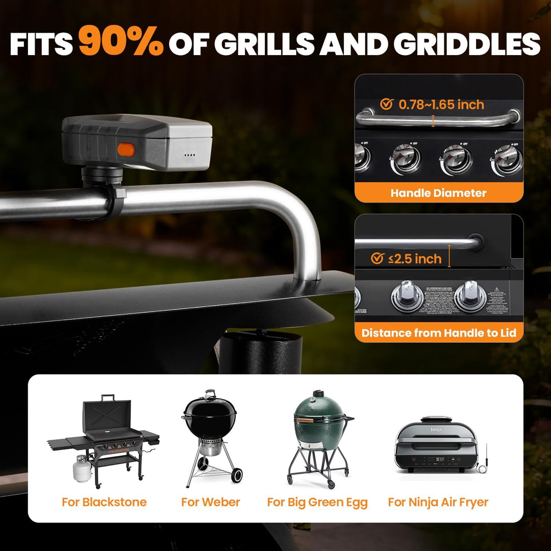 Grilllicht, Coinicxcel Wiederaufladbare 160°Breitere Strahl-Grilllichter für Outdoor-Grill IP54 mit