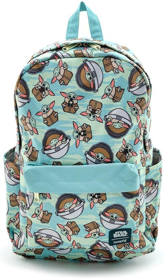 Loungefly Star Wars Baby Yoda Toss Pattern The Mandalorian Backpack