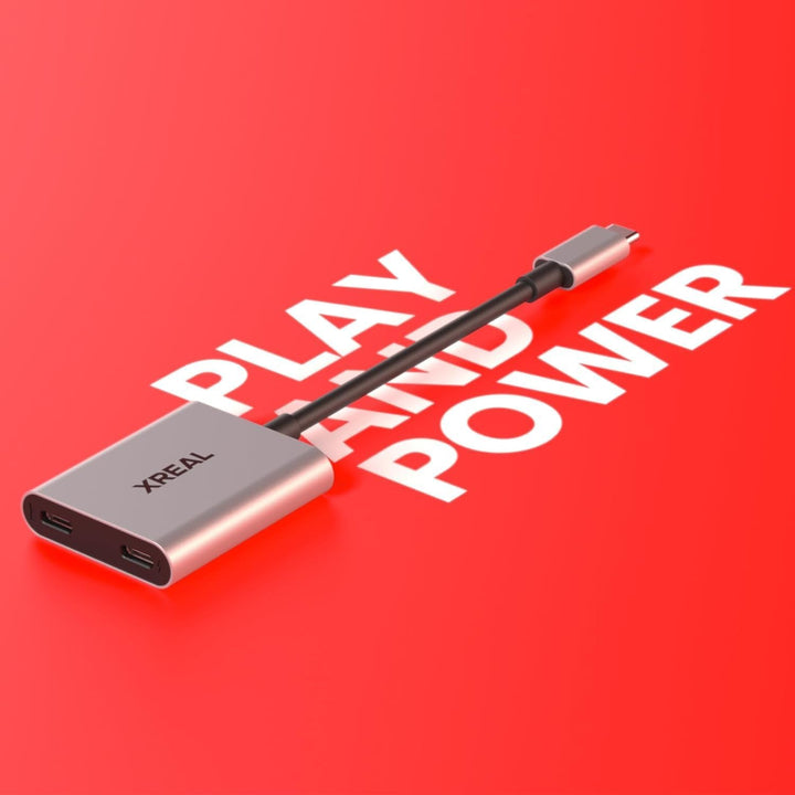 XREAL Hub, Power und Play Adapter, damit lädst AR-Brille auf, während du Dein Quellgerät auflädst, z