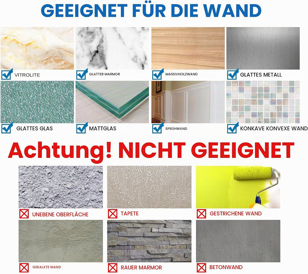 Hoomtaook Duschablage Ohne Bohren 2 Stück, Duschablage Ecke mit 2 Haken, Duschregal Ohne Bohren für