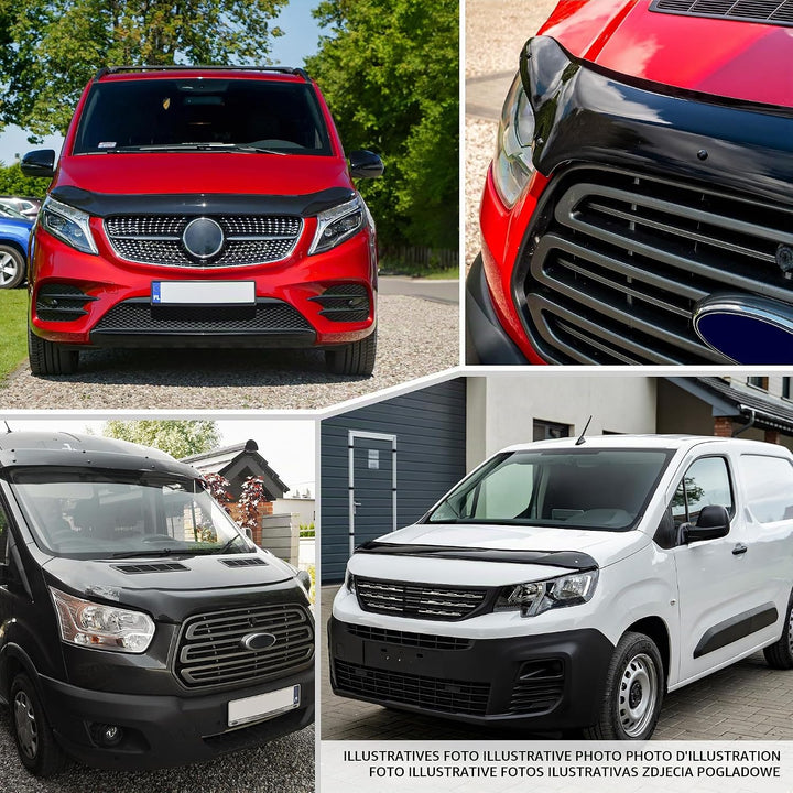 CHROMEMASTER | Auto Zubehör; Steinschlagschutz; Motorhaubenabdeckung Kompatibel mit Renault Master a