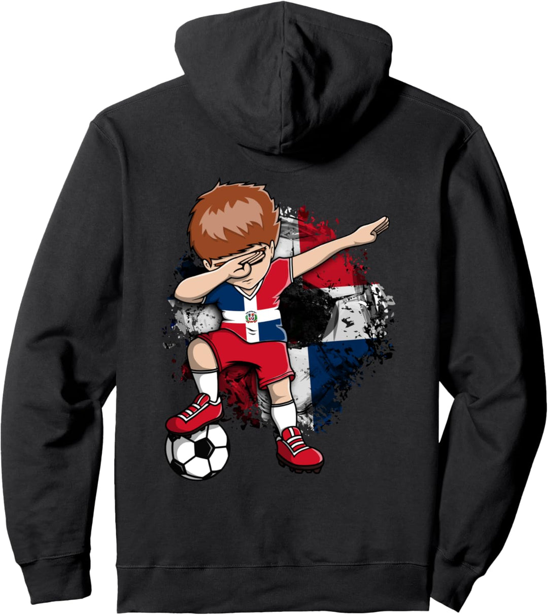 Dabbing Fussballtrikot Dominikanische Republik Lover Pullover Hoodie