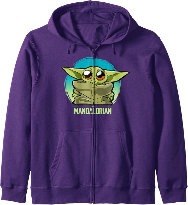 Star Wars The Mandalorian The Child Cute Blue Hue C1 Kapuzenjacke