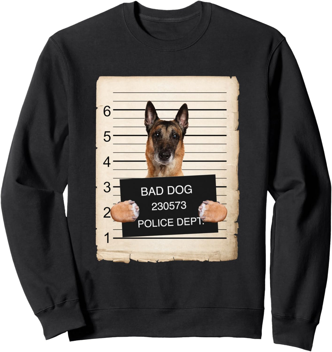 Belgian Malinois Dog mug shot Sweatshirt