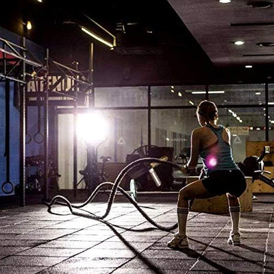 CCLIFE Battle Ropes Schlachtseil 9m 12m 15m Ø38mm Fitnesse Sport Tau Trainingsseil Fitnessseil Sport