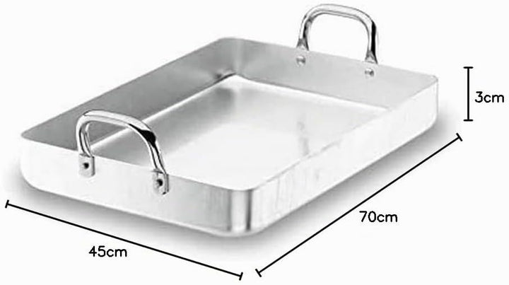Lacor 20570F Bratpfanne mit Fixier Griffen 70 cm