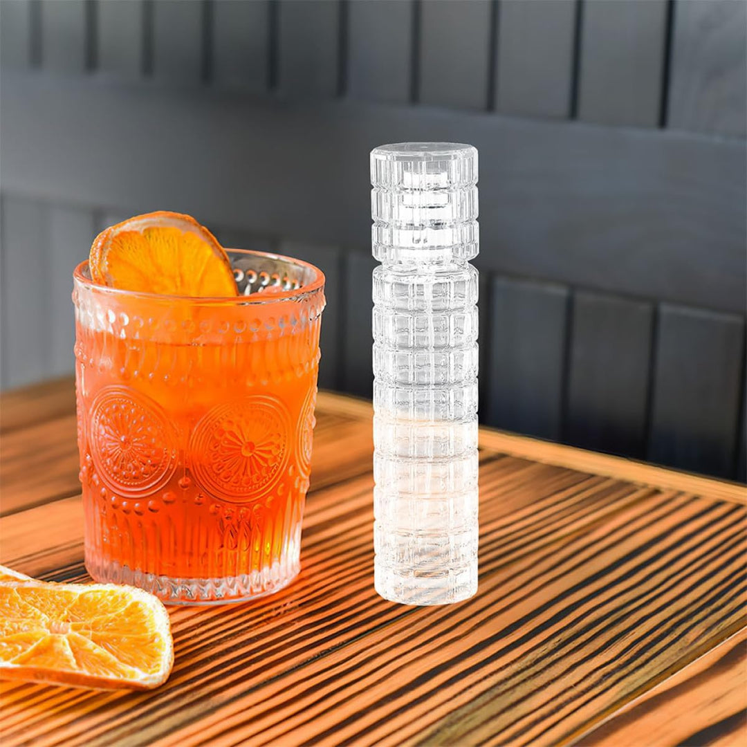 NUOBESTY Nachfüllbare Kristallglas Sprühflasche 12.3x2.8cm 2 Stück Cocktailzerstäuber für Bar Party