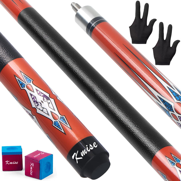 Kmise Pool-Queue-Set – 147 cm Langer Queue, professioneller Billardqueue aus kanadischem Ahorn, für