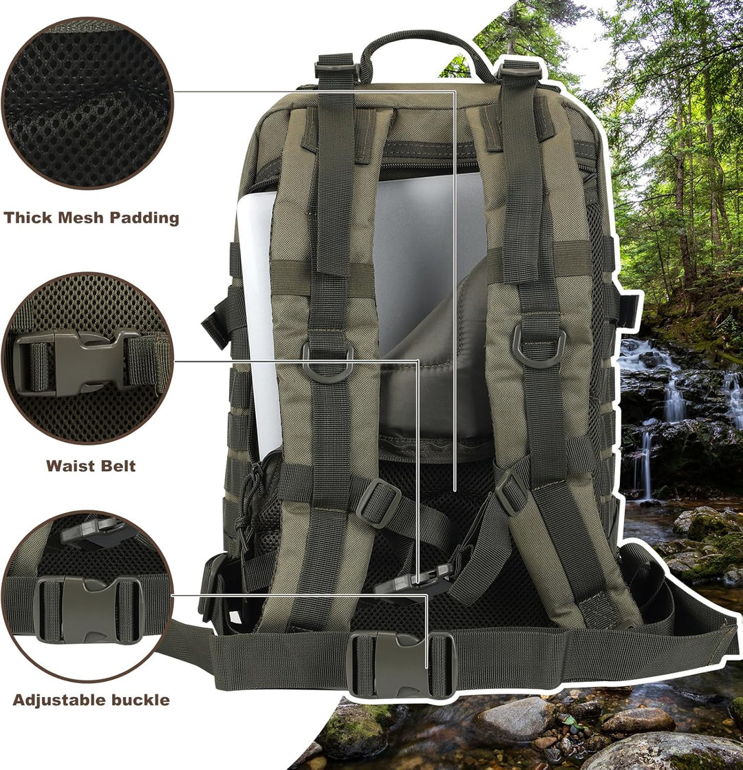 Militär Taktischer Rucksack Cooper Rucksack Armee Assault Pack 3 Tage Bug Out Go Bag Trekking Wander