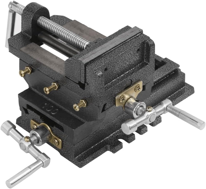 vidaXL Maschinenschraubstock Kreuztisch Schraubstock Handbetrieb 78 mm