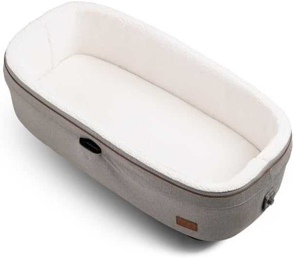 Tavo Maeve Medium Rigid‑Griff Haustier‑Autositz mit ISOFIX‑Bodenplatte, 2 Matratzenauflagen, Geeigne