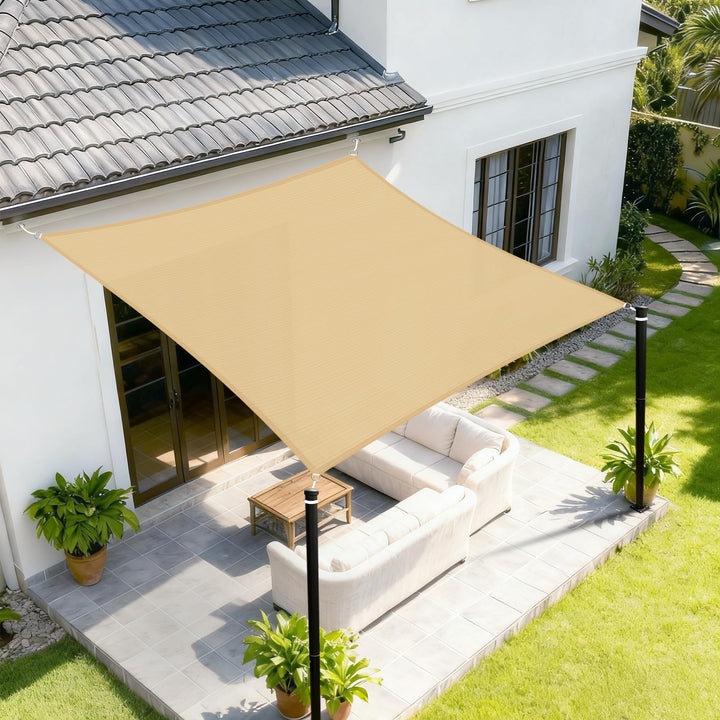 Sunnylaxx 2.5x3.5m Sonnensegel Rechteckig,420D Oxfordgewebe Wasserdicht Sonnenschutz Sunsegel UV-Sch