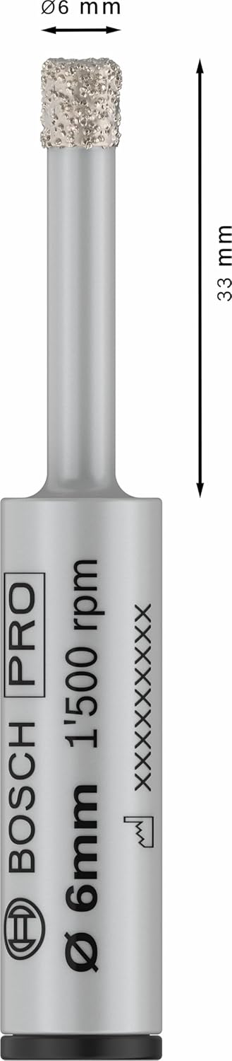 Bosch 1x PRO Ceramic Bohrer-Set für Bohrmaschinen/Schrauber, zylindrischer Schaft (für Fliesen, Hart