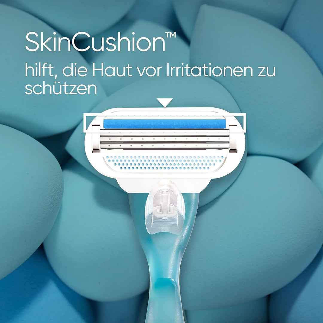 Gillette Venus Smooth Damenrasierer Ersatzklingen, Set von12, mit 3 sich der Körperkontur anpassende