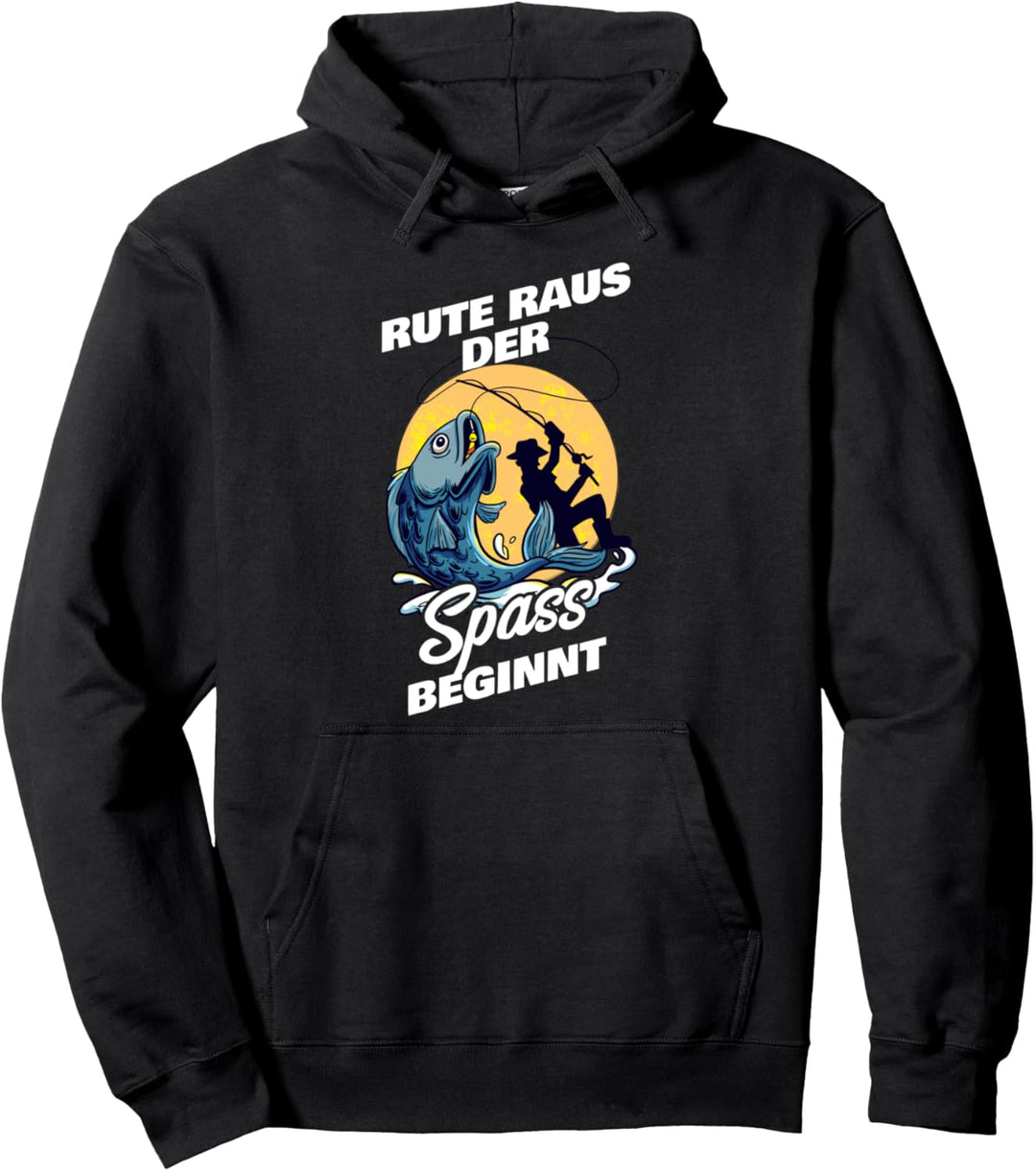 Angeln Fischen Spruch Lustiges Angler Fun Pullover Hoodie