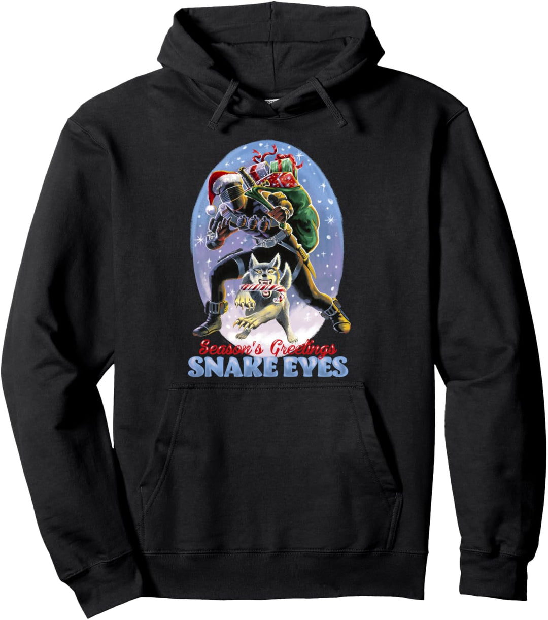 G.I. Joe Christmas Snake Eyes Season's Greetings Pullover Hoodie