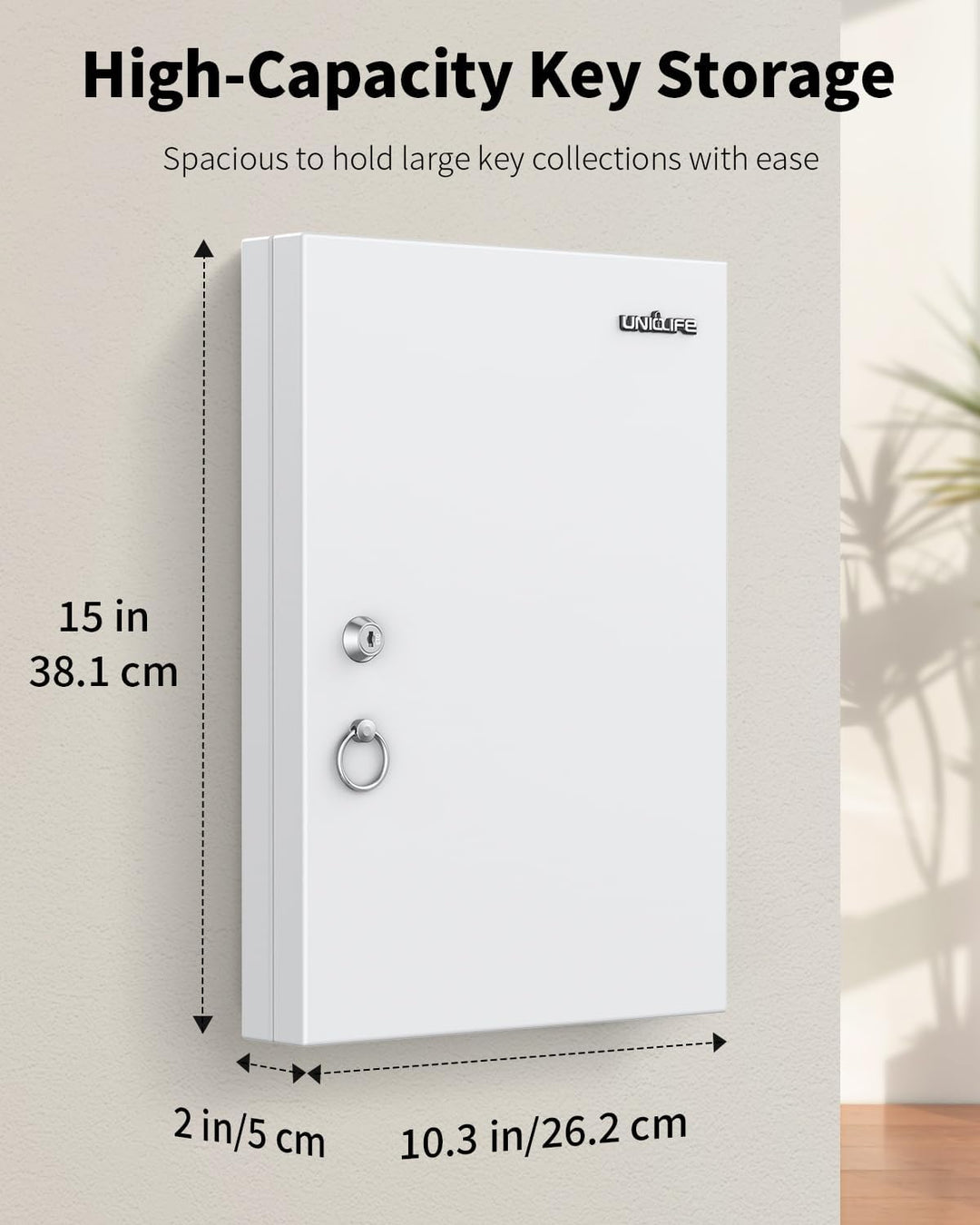 Uniclife 32 Position Schlüssel Schloss Box, Wandmontage Schlüsselbox, Auto Schlüssel Organizer mit s