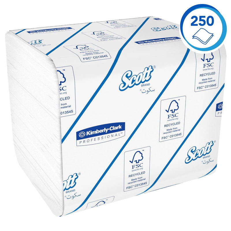 Scott Control Einzelblatt-Toilettenpapier 8042 – 2-lagiges Toilettenpapier in Grosspackungen – 36 Pa