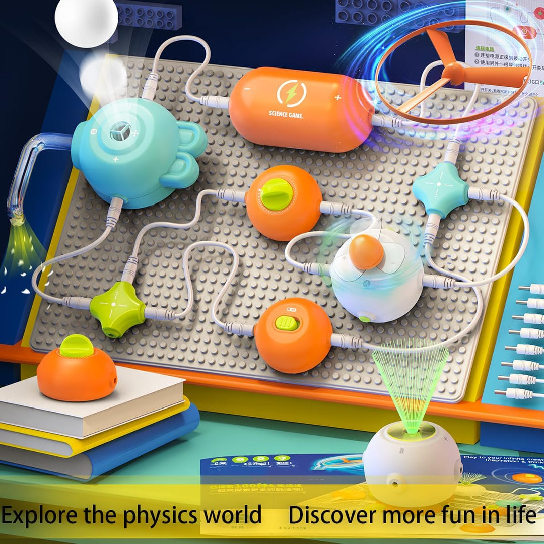 Physik Wissenschaft Schaltkreise Lernspielzeug, Snap-Schaltkreis-Blöcke mit Klassische Grundplatte f