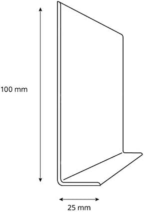 HOLZBRINK Weichsockelleiste Weiss Knickleiste ohne Klebestreifen, Material: PVC, 100x25mm, 5 Meter 5
