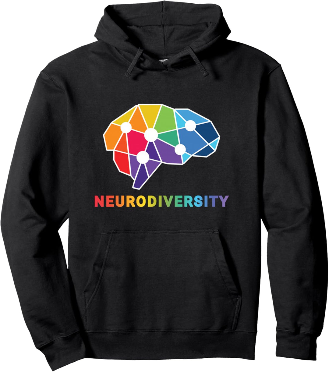 Neurodiversität Regenbogen Gehirn Neurodiversity Pullover Hoodie