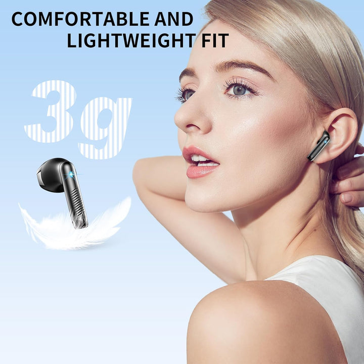 Jxrev 2026 Kopfhörer Kabellos Bluetooth 5.4, Bluetooth Kopfhörer HiFi Stereo, 40 Std Spielzeit in Ea