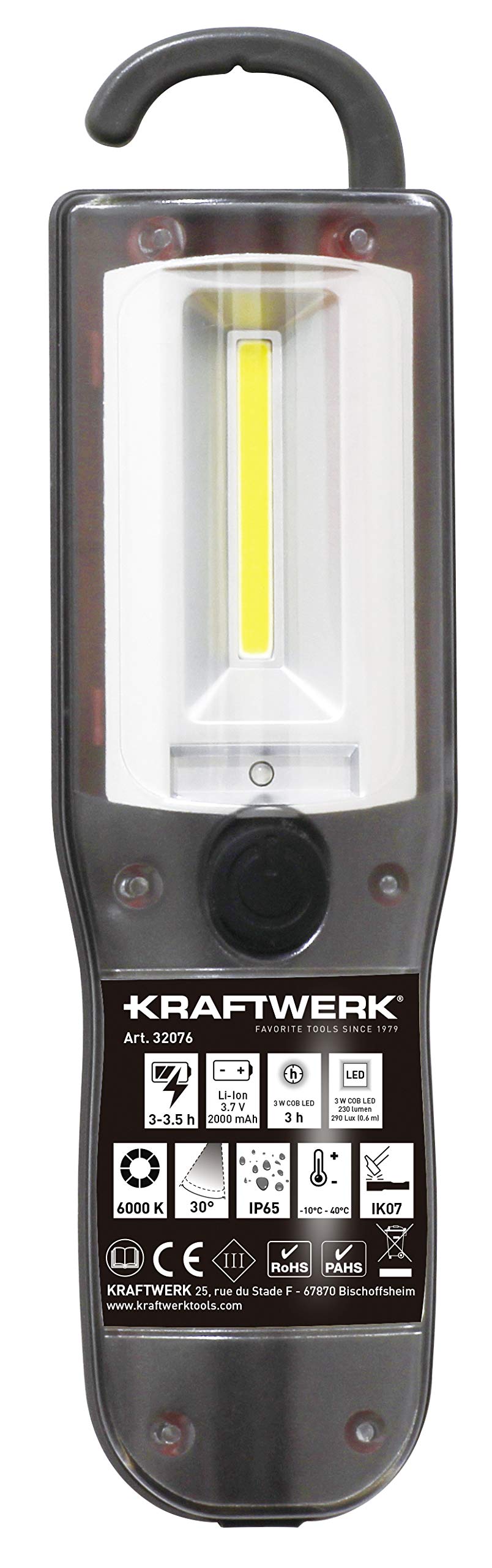 Kraftwerk LED Handlampe Compact 230