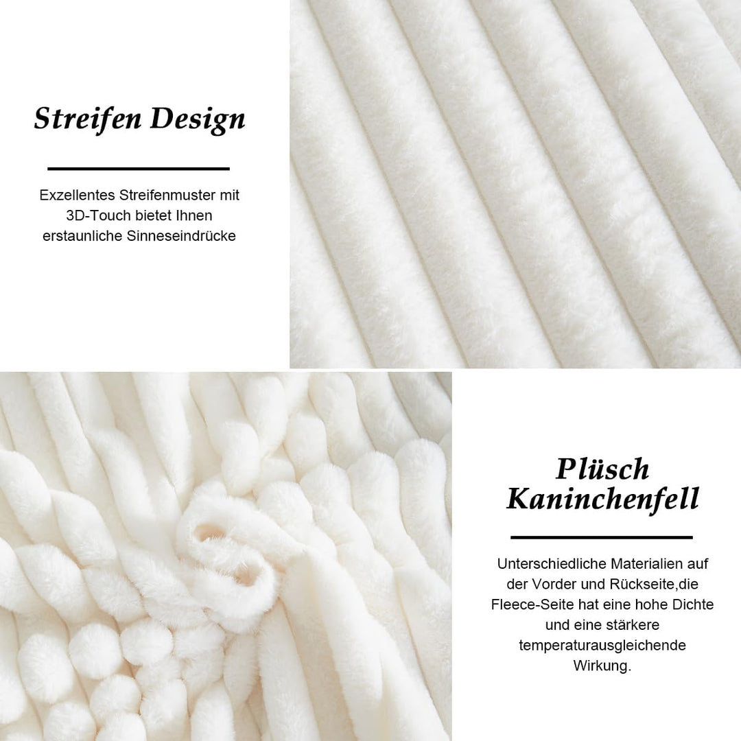 Lanqinglv Kissenbezug 40x80cm 2er Set Plüsch Biber Flanell Flauschig Zierkissenbezug Kissenhülle Dop