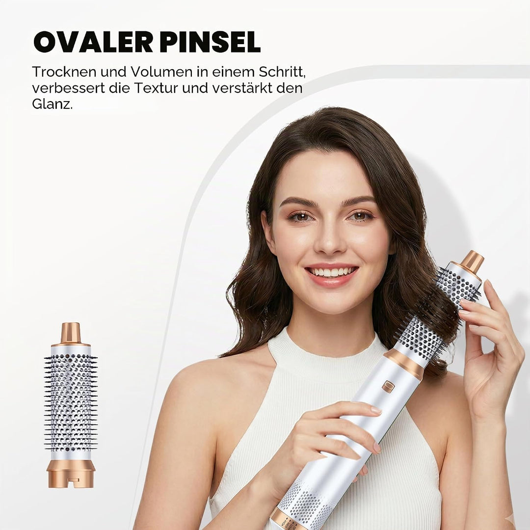 OKWRAP Hair Styler Set, Hairstyler 5 in 1, Haarstyler mit Fön Ionen, Automatischer Lockenstab, Wärme