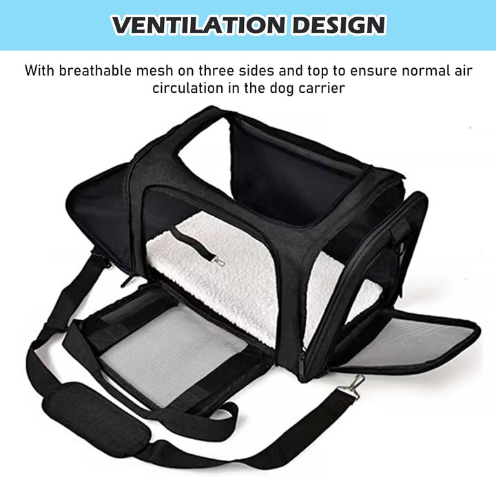 BYZESTY Transportbox Katze Hund Katzentransportbox Hundebox Faltbar Hundetransportbox Katzen Transpo