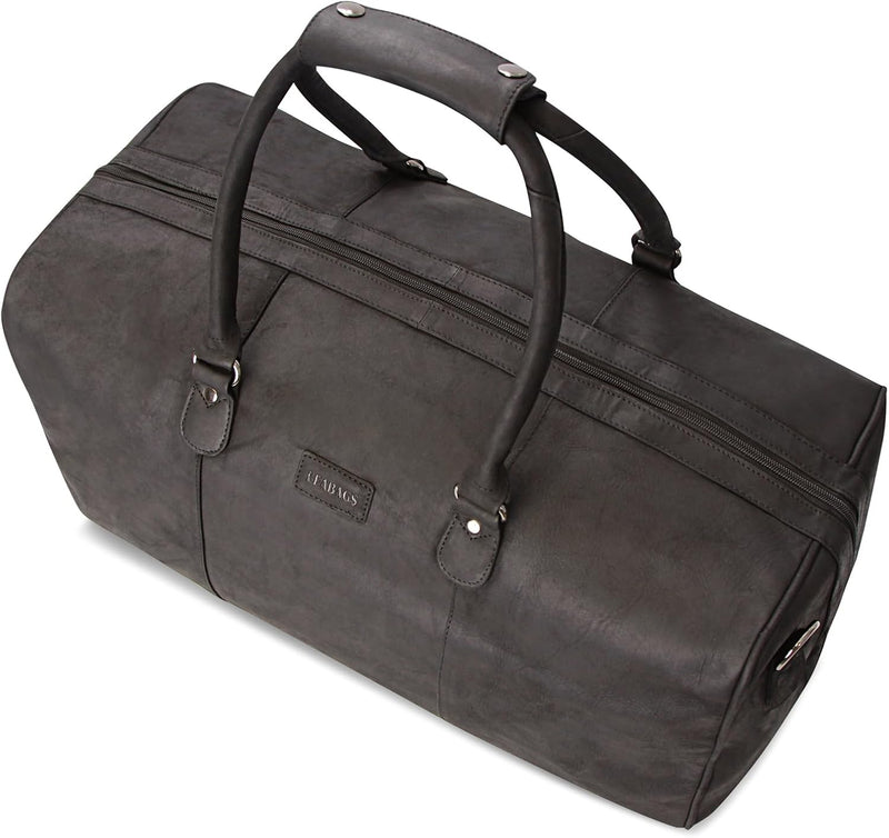 LEABAGS Leder Weekender Damen & Herren I Echtleder Premium Reisetasche I 40 l Sporttasche I Duffle T