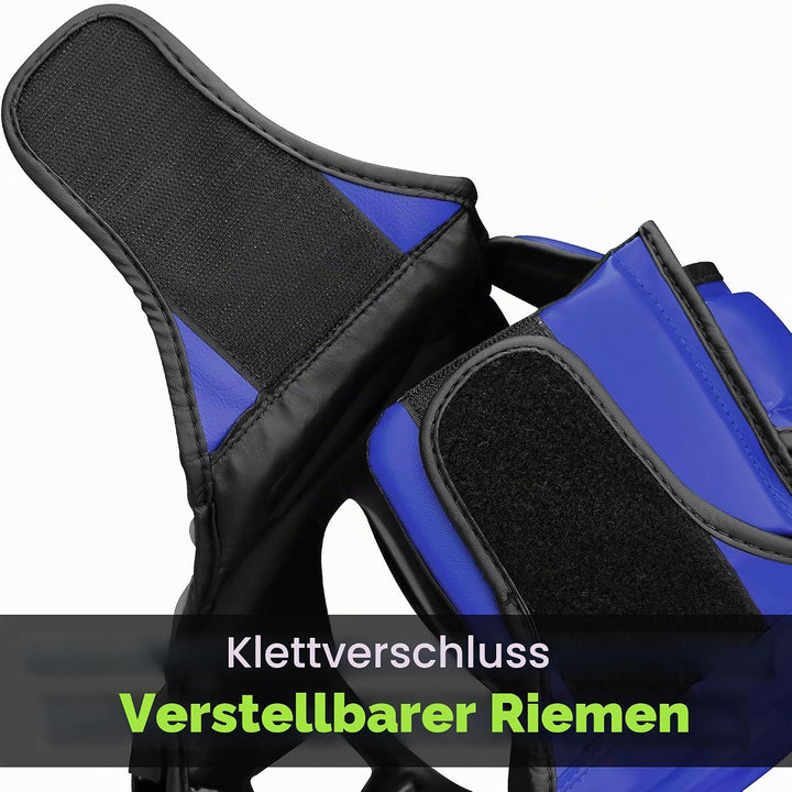 Farabi Sports Kopfschutz Frontbügel Grillschutz Krav MAGA Kickboxen Kopfschutz M Blue, M Blue