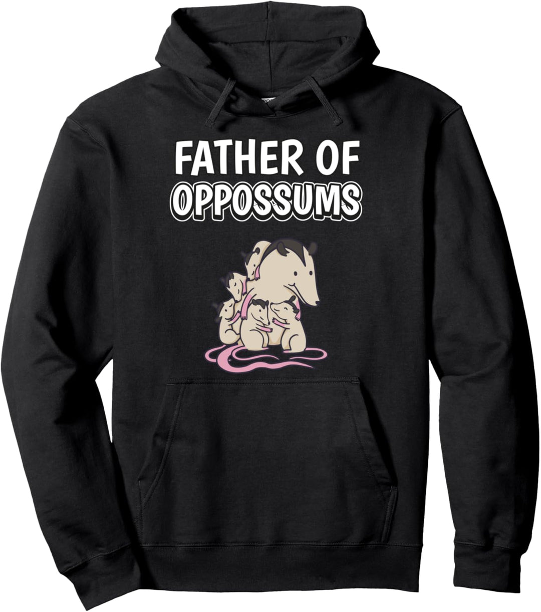 Herren Jungen Father Of Oppossums Papa Vatertag Oppossum Pullover Hoodie