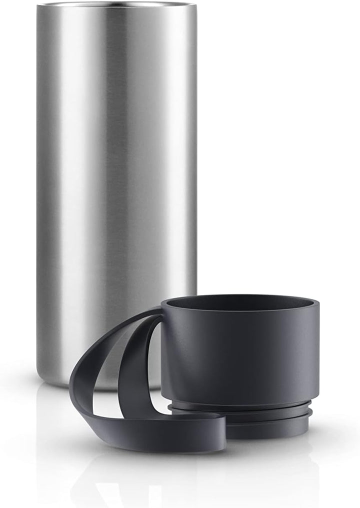 EVA SOLO | To Go Cup 0,35l black | Doppelwandige Vakuum Thermoflasche | Schwarz 20,7 x 7,8 x 7,8 cm