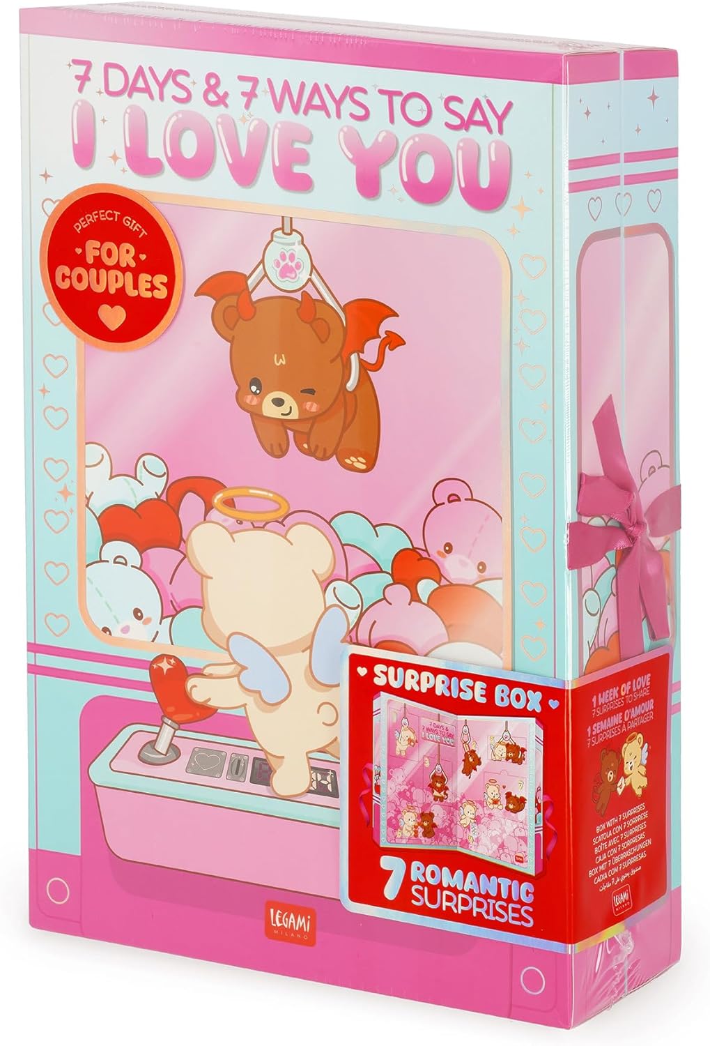 Legami - Box mit 7 Überraschungen - 7 Days und 7 Ways to Say I Love You, mit UV-Lack-Details, Gesche