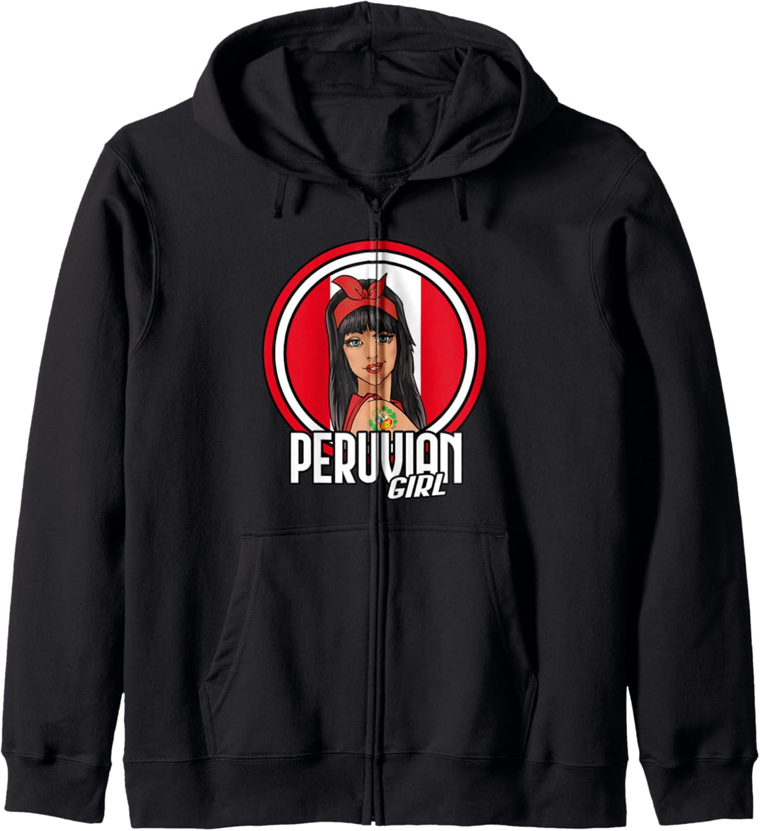 Peruanisches Madchen Peru Flagge Geschenk Peru Flag Kapuzenjacke