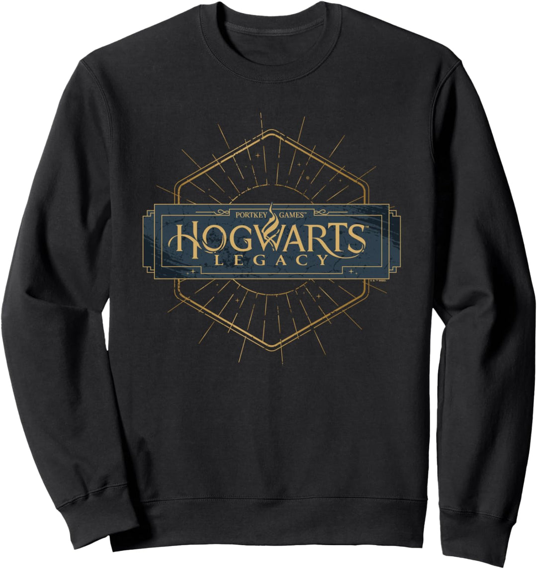 Harry Potter Hogwarts Legacy Logo With Marbled Background Sweatshirt