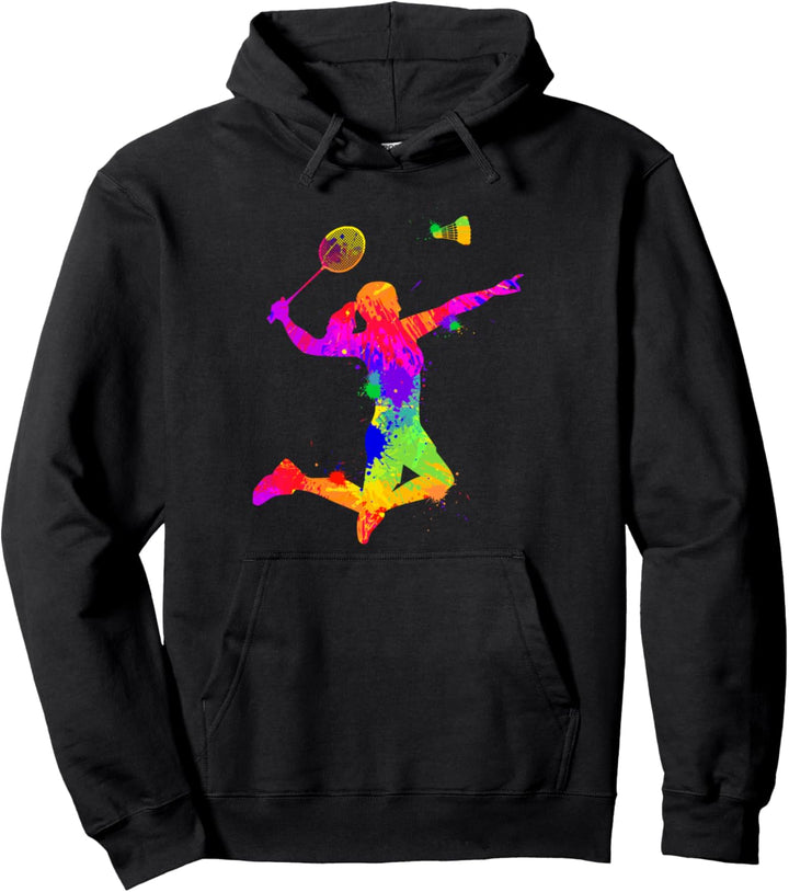 Badminton Federball Badmintonspieler Mädchen Damen Kinder Pullover Hoodie