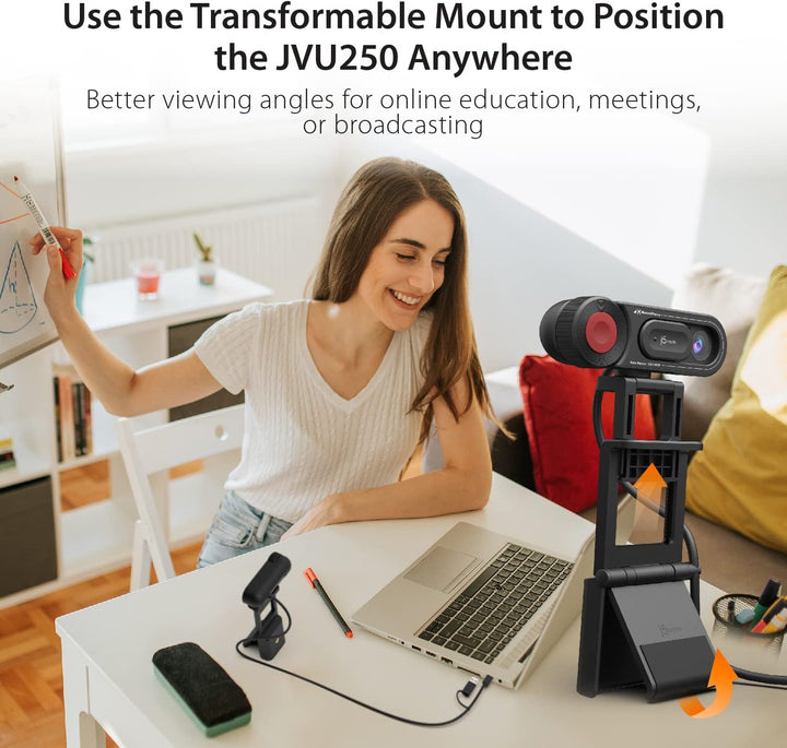 j5create 1080P Dual Mode Webcam&Dokumentenkamera mit automatischem&manuellem Fokus, magnetische Sich