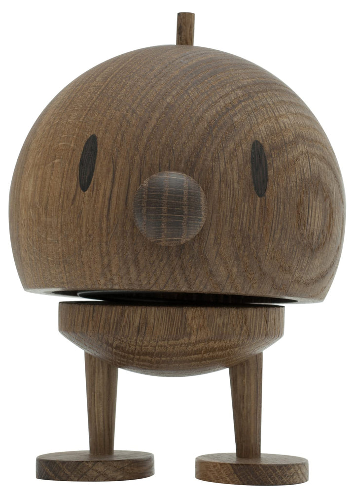 Hoptimist - Skandinavisches Design - Large Bumble aus Holz - Höhe 13,5 cm, Durchm. 10 cm - Smoked Oa
