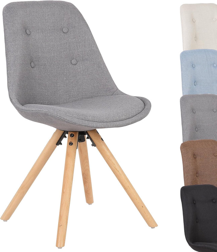 WOLTU 1x Esszimmerstühle, Küchenstuhl, Skandinavisch Design, schminktisch Stuhl, Loungesessel, Polst