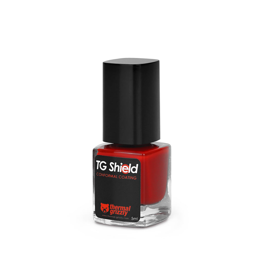 Thermal Grizzly - TG Shield (5ml rot) - Schützt Komponenten vor flüssiger Wärmeleitpaste und Kurzsch